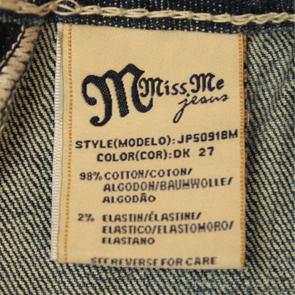 Miss Me Womens Mid Rise Easy Bermuda Embellished Shorts Size 28 JP5091BM - Picture 8 of 9